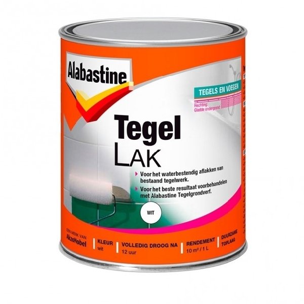 alabastine 1-component tegellak wit 1 ltr