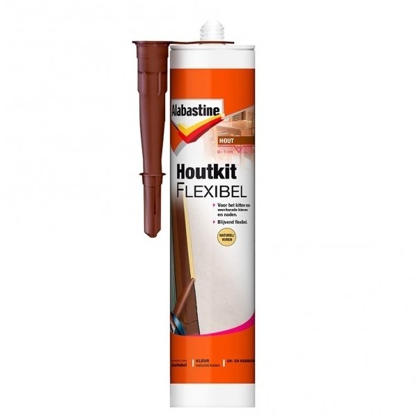 alabastine houtkit flexibel wit 300 ml