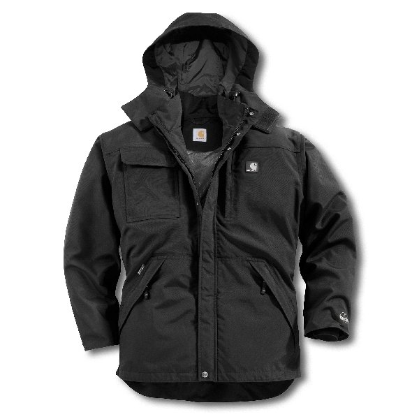 carhartt shoreline coat black l c72blk