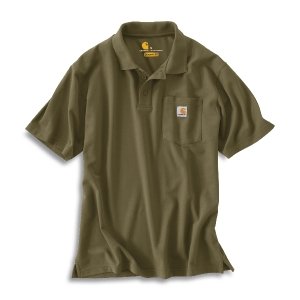 carhartt work pocket polo s-s d. kobalt b. heather xl k570413