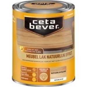 cetabever meubellak natuurlijk effect blank 0.75 ltr