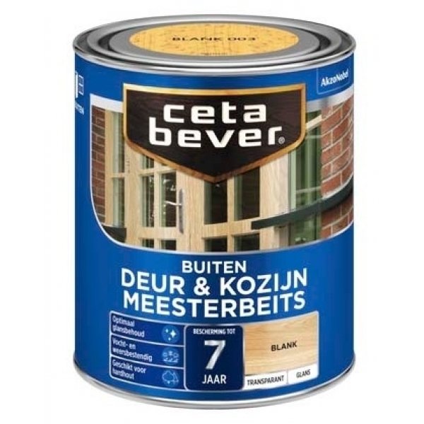 Cetabever transparante meesterbeits deur en kozijn 006 licht eiken 750ml