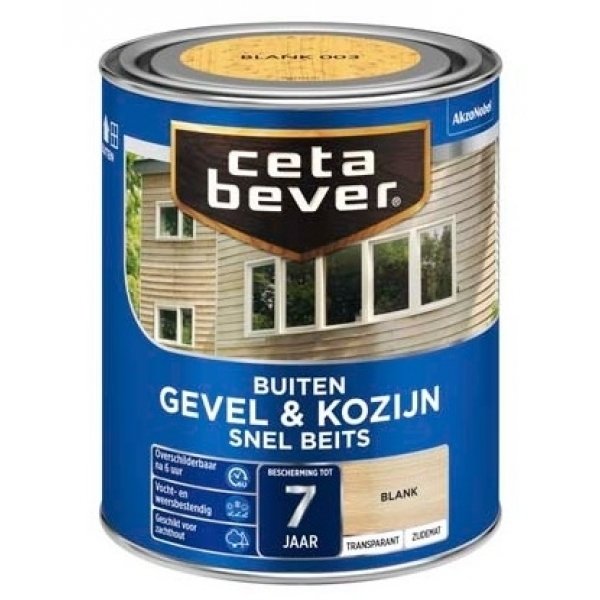 Cetabever transparante snel beits gevel en kozijn blank 750ml