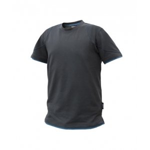 dassy t-shirt kinetic zwart-azuurblauw 2xl