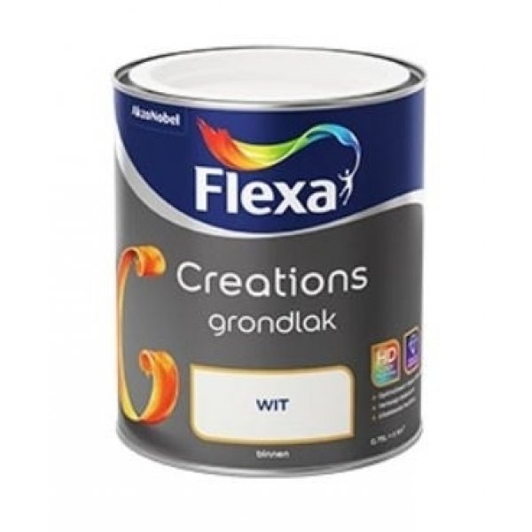 flexa creations grondlak wit 750 ml