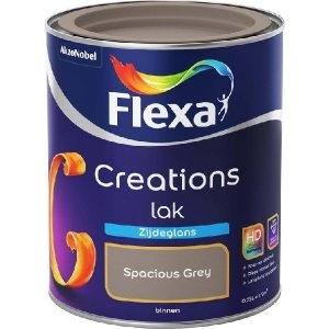 Flexa creations lak zijdeglans 3022 authentic grey 750 ml