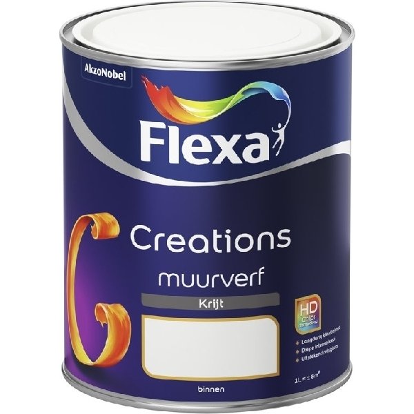 flexa creations muurverf krijt sandy beach 1 ltr