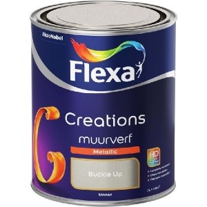 flexa creations muurverf metallic 4029 dark steel 1lt