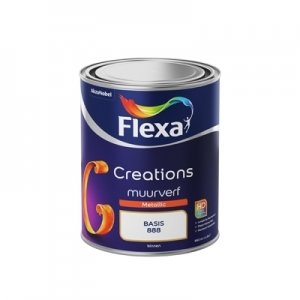 flexa creations muurverf metallic kleur 2.5 ltr