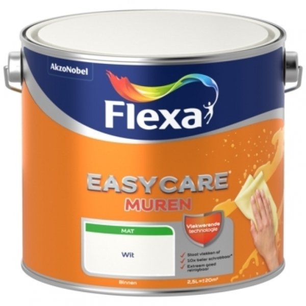 flexa easycare muurverf mat lichte kleur 1 ltr