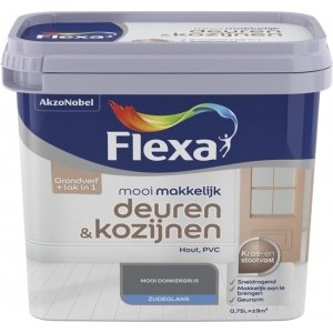 Flexa mooi makkelijk deur en kozijn zwart 0.75 ltr