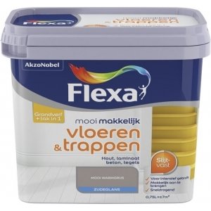 Flexa mooi makkelijk vloer en trap donkergrijs 0.75 ltr