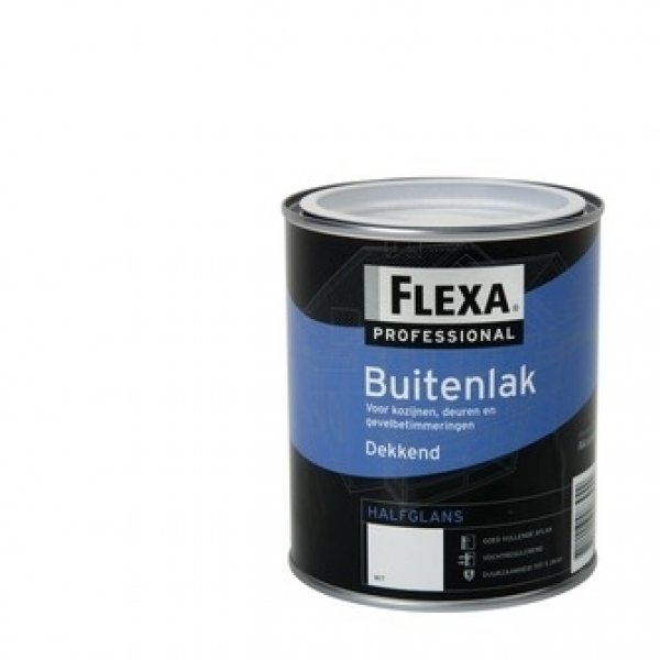 flexa professional buitenlak halfglans grasgroen 750ml