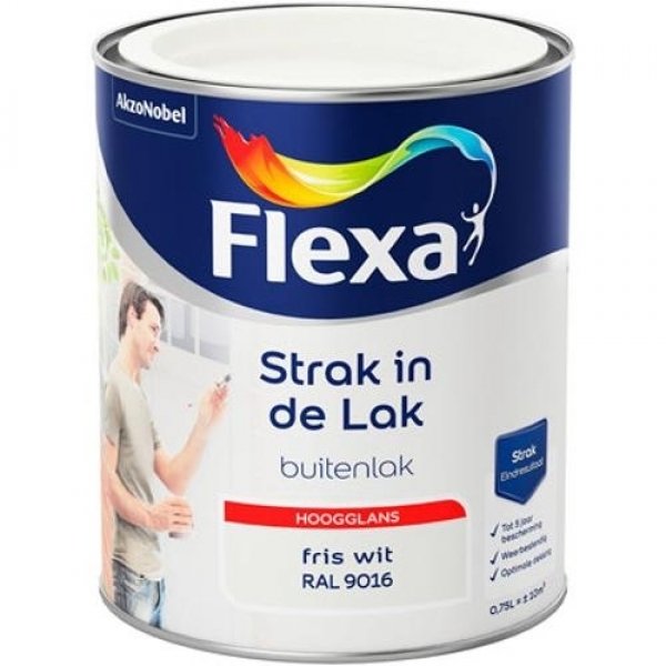 flexa strak in de lak hoogglans kleur 0.5 ltr