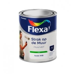 flexa strak op de muur muurverf lichte kleur 2.5 ltr