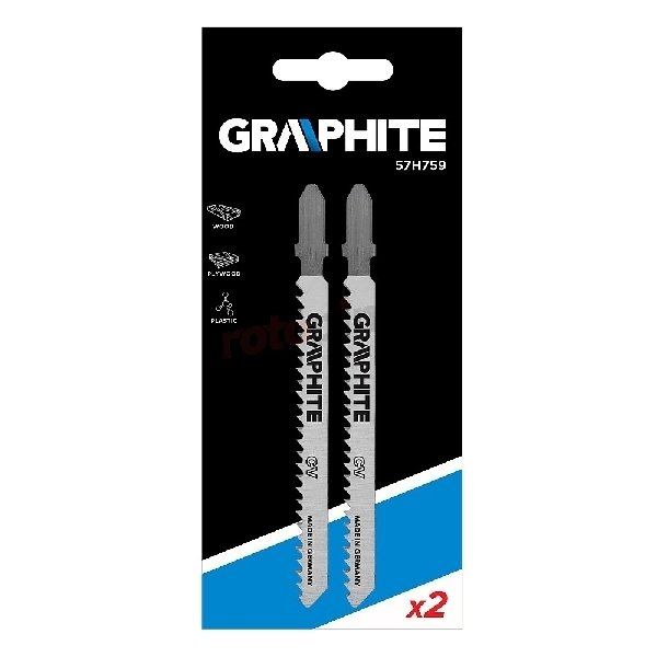 graphite decoupeerzaagjes 075 mm 21 tpi hout 2 stuks 57h767