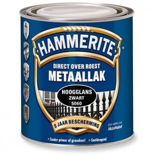 Hammerite hoogglans s060 zwart 750 ml