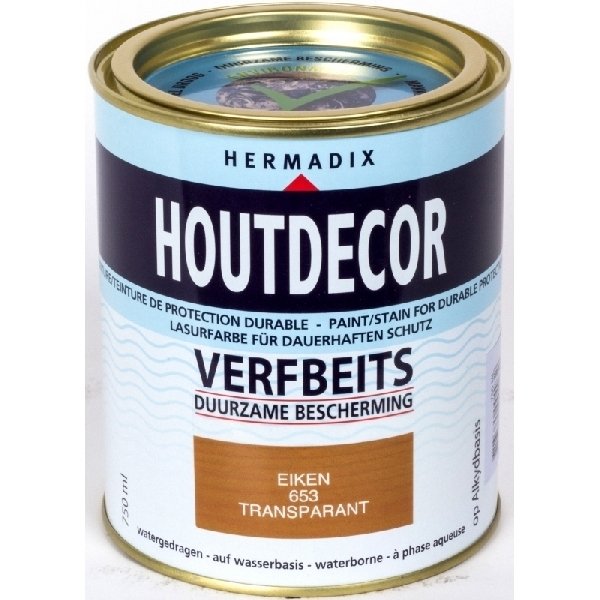 hermadix houtdecor 660 transparant grijs 750 ml