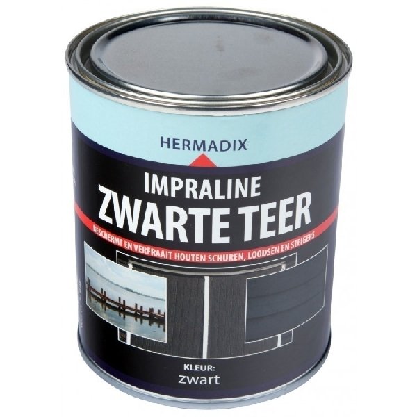 hermadix impraline zwarte teer 750 ml