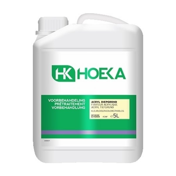 Hoeka acryl diepgrond kleurloos 5 ltr