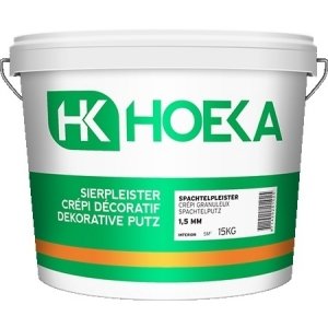 Hoeka spachtelpleister binnen 1.5 mm wit 15 kg