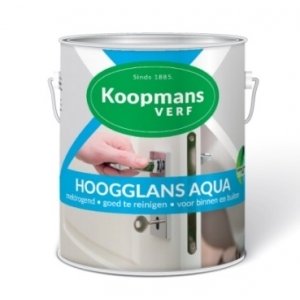 koopmans hoogglans aqua lichte kleur 2.5 ltr