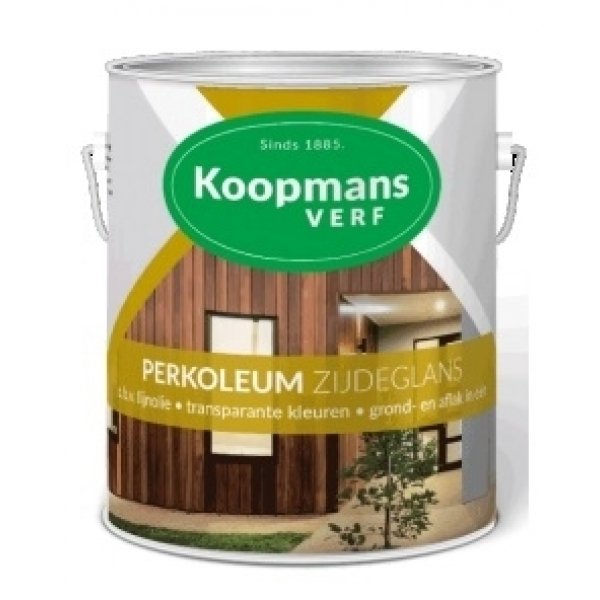 koopmans perkoleum zijdeglans transparant kleur 2.5 ltr