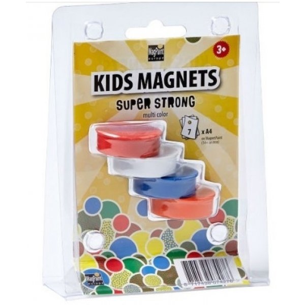 magpaint magneet blauwe kap 37 mm 4 stuks