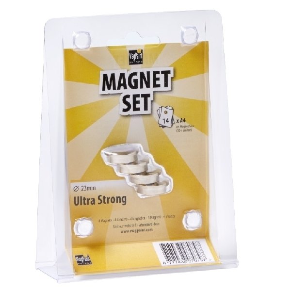 magpaint magneten lieveheersbeestjes sterk 4 stuks