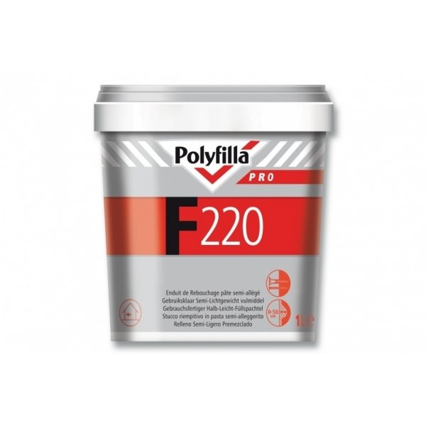 polyfilla pro semi lichtgewicht vulmiddel f220 4 lt