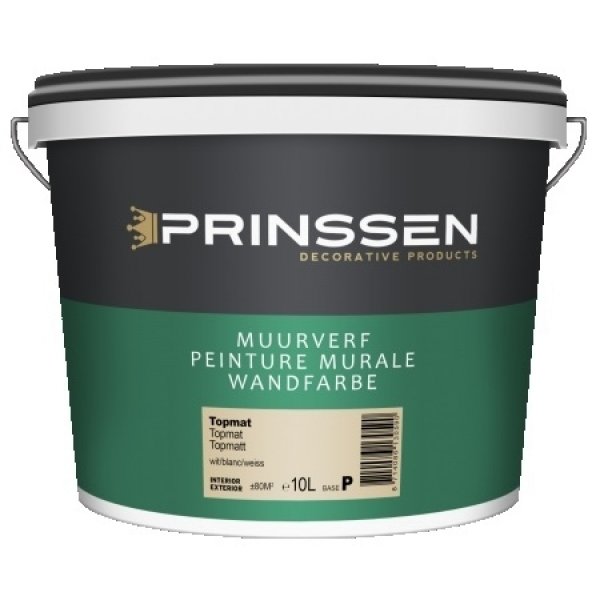 Prinssen topmat wit 10 ltr