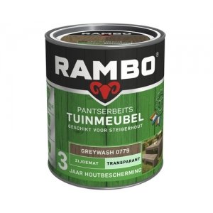 rambo pantserbeits tuinmeubel zijdemat transparant kleurloos 750 ml