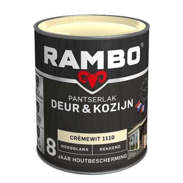 Rambo pantserlak deur en kozijn hoogglans dekkend 1121 nachtblauw 750 ml