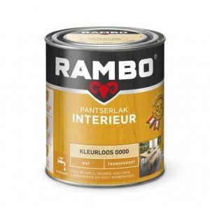 Rambo pantserlak interieur transparant mat kleurloos 1.25 ltr