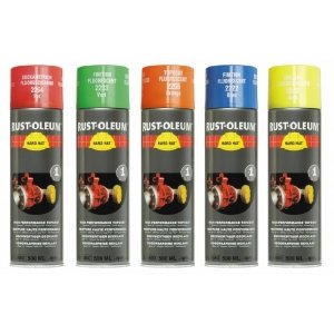 rust-oleum hard hat deklaag fluorescerend geel spuitbus 500 ml