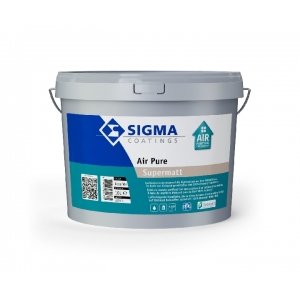 Sigma air pure supermatt wit 10 ltr