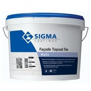 sigma facade topcoat flex matt lichte kleur 10 ltr