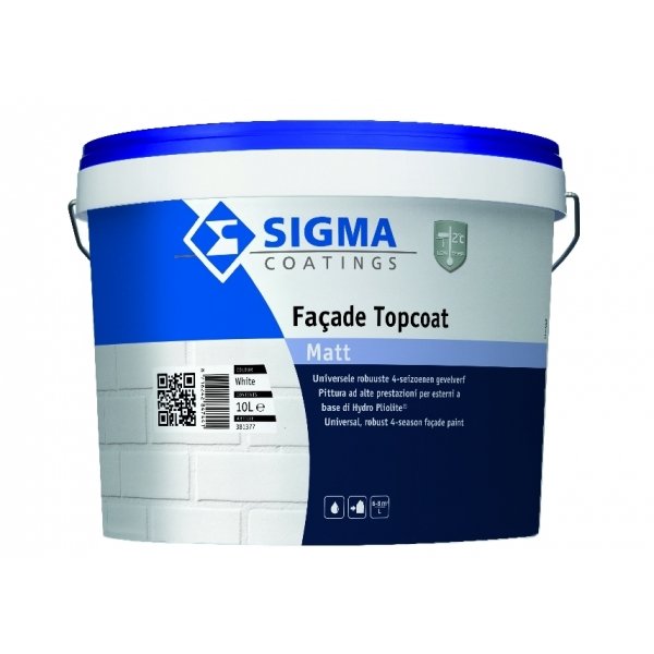 sigma facade topcoat matt donkere kleur 10 ltr