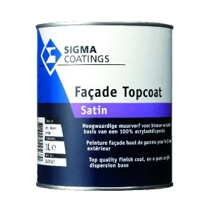 sigma facade topcoat satin donkere kleur 2.5 ltr