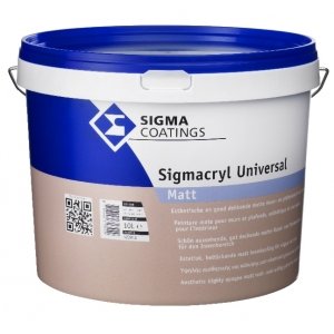 sigma sigmacryl universal matt donkere kleur 5 ltr