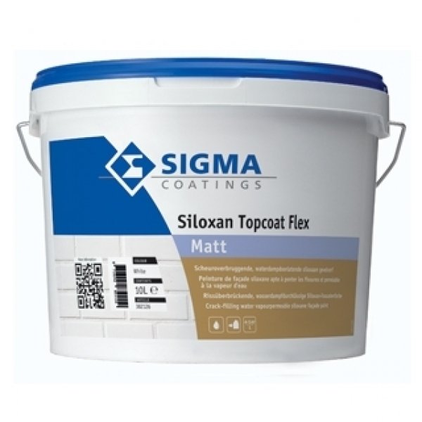 sigma siloxan topcoat flex matt lichte kleur 10 ltr