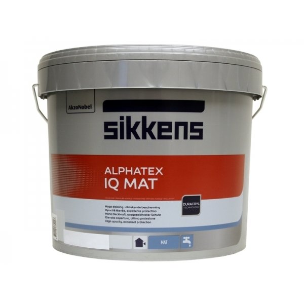 sikkens alphatex iq mat lichte kleur 10 ltr