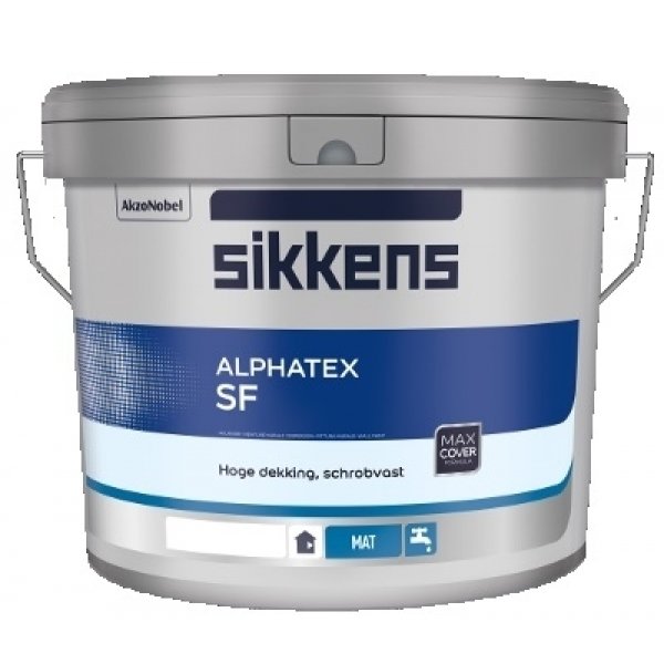 Sikkens alphatex sf zwart 5 ltr