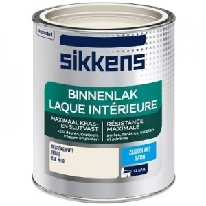 Sikkens binnenlak zijdeglans zwart 0.75 ltr