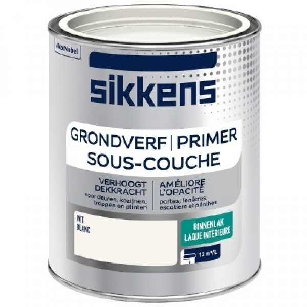 Sikkens grondverf binnen grijs 0.75 ltr