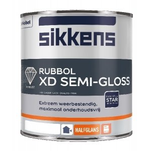 sikkens rubbol xd semi-gloss wit 2.5 ltr