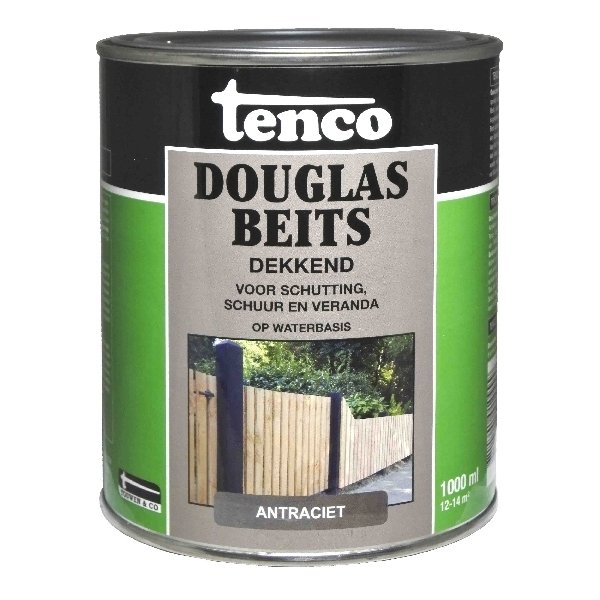 Tenco douglas houtbeits antraciet 2.5 ltr