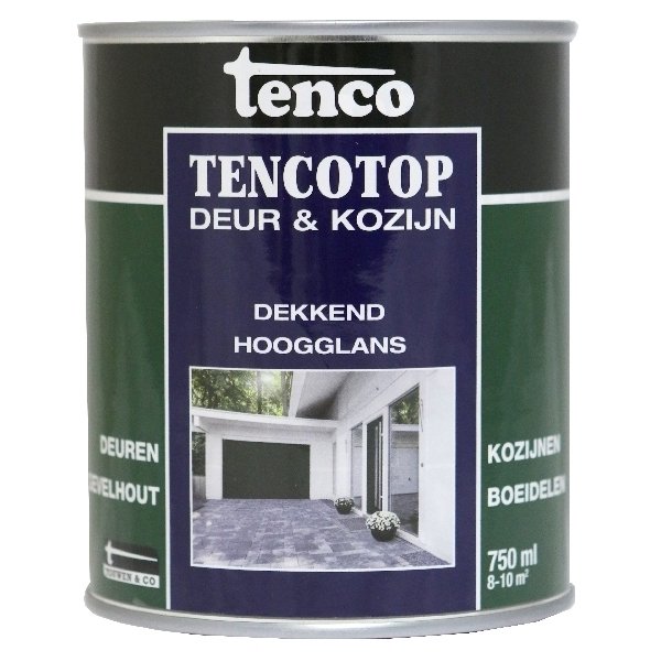 tenco tencotop deur en kozijn dekkend hoogglans 38 antiekbruin 750 ml