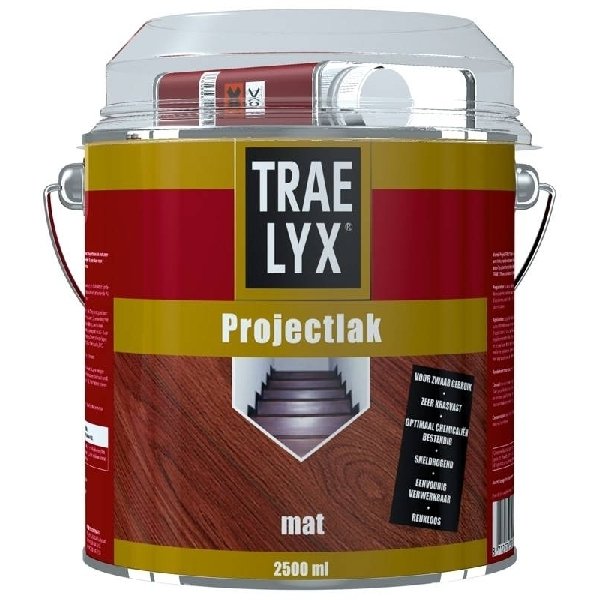 trae lyx projectlak hoogglans 2.5 ltr