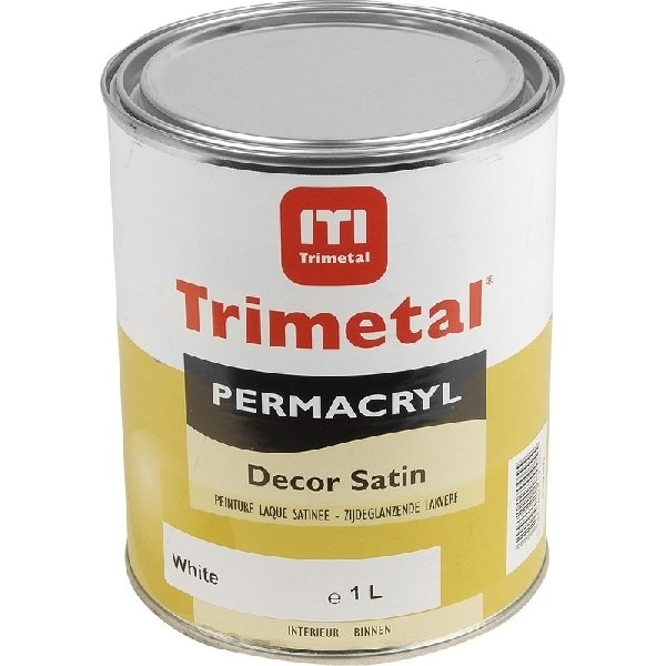 trimetal permacryl decor satin wit 1 ltr